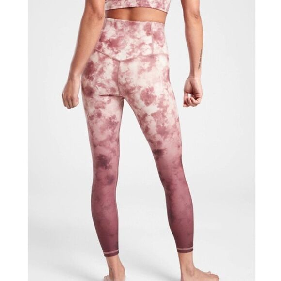 NWT Athleta Elation Printed Pink Ombre 7/8 Tight 1X - Picture 2 of 3